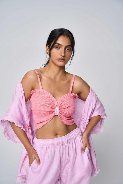 Amalfi Pink Butterfly Top